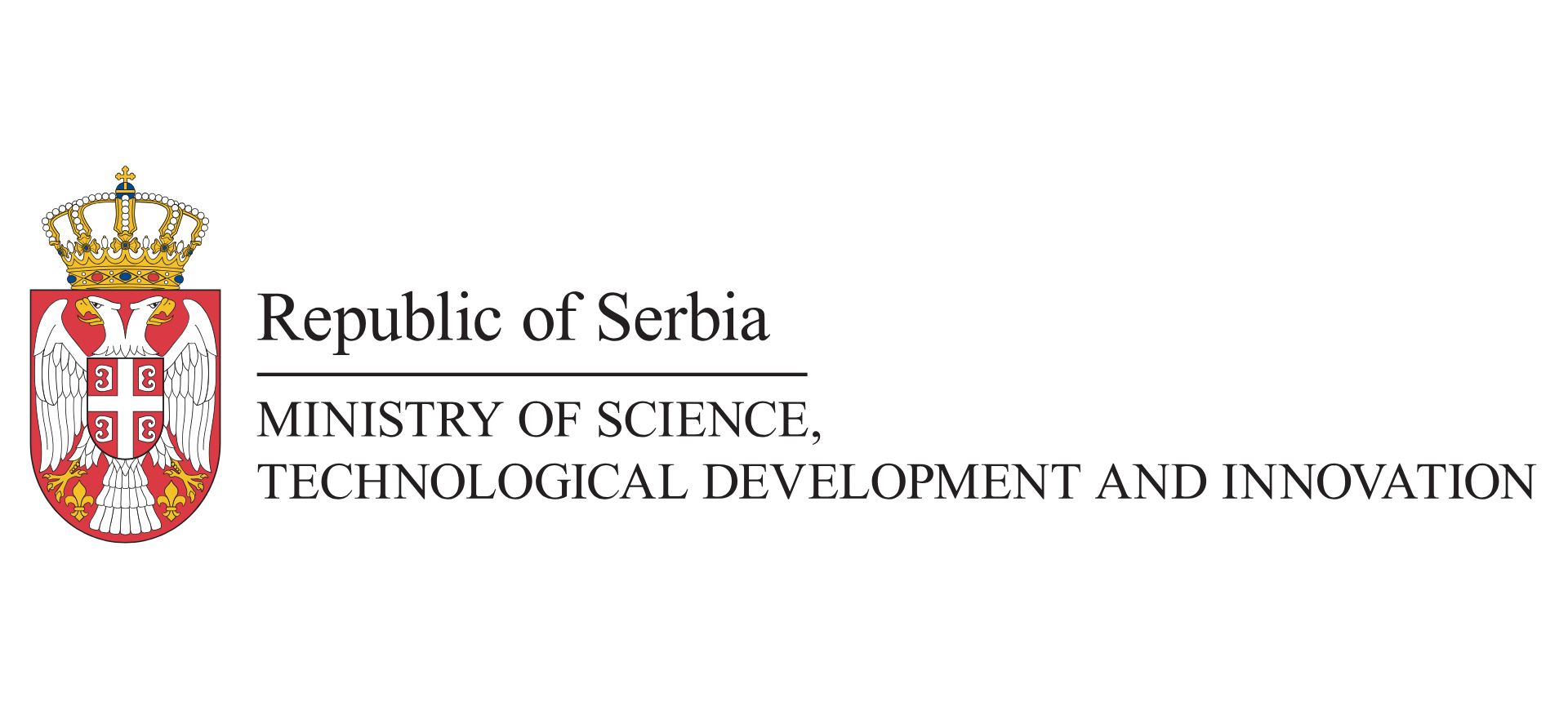 Republic of Serbia Ministry of Science, Technological Development and Innovation Logo